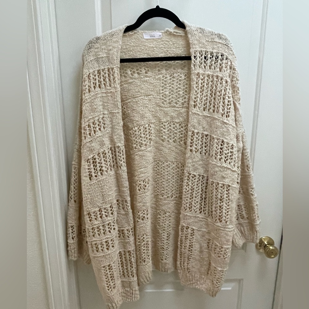 Talulah Cream Cardigan, Size Medium